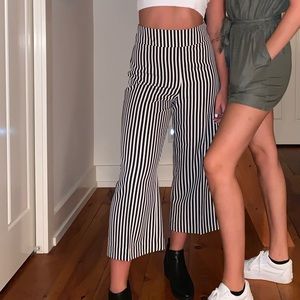 Express high waisted striped pants